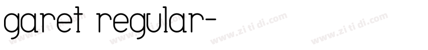 garet regular字体转换